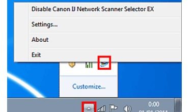 cannon ij network scanner selector